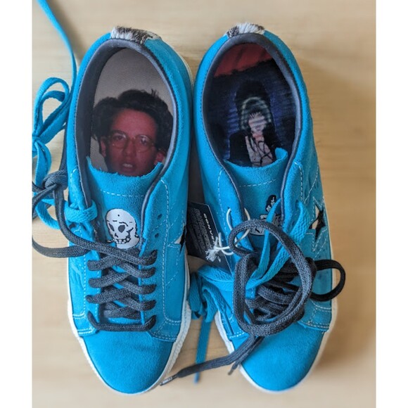 Converse Sean Pablo One Star Pro x Paradise Rapid Teal Unisex Suede Shoes W9.5 - Picture 10 of 14